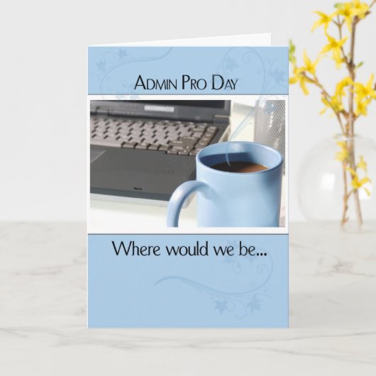 3593 Admin Pro Dag Koffiecomputer Kaart (Gele Bloem)