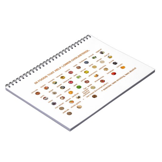 35 Beste voedingsmiddelen die helpen cholesterol t Notitieboek (Linkerzijde)