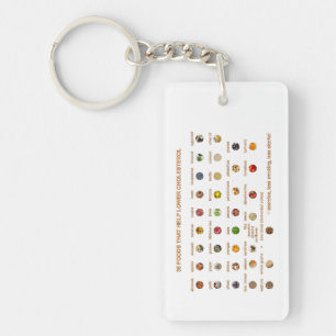 35 Beste voedingsmiddelen die helpen cholesterol t Sleutelhanger