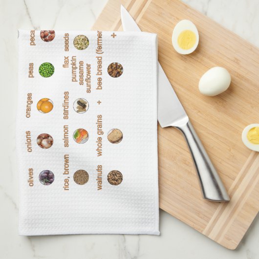 35 Beste voedingsmiddelen die helpen cholesterol t Theedoek (Quarter Fold)