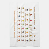 35 Beste voedingsmiddelen die helpen cholesterol t Theedoek (Verticaal)