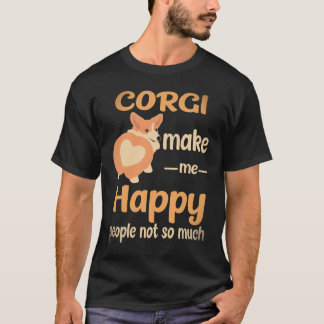 35 Corgi's maken me gelukkig, mensen niet zo veel T-shirt