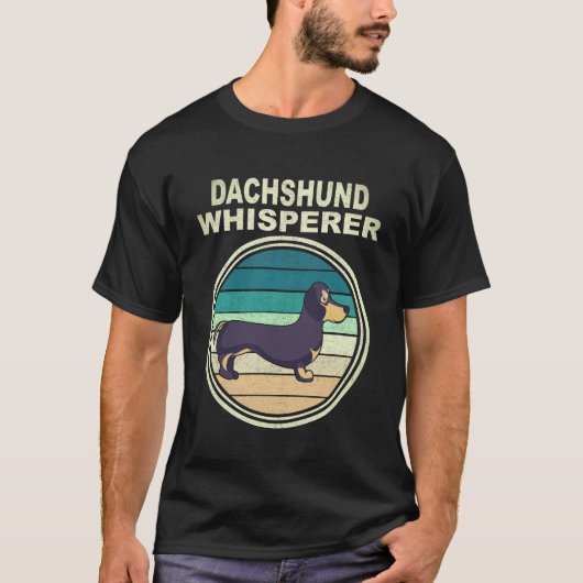 35 Dachshund Fluisteraar Vintage T-shirt (Voorkant)