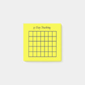 35 dagen tracker gele plakkerige notities post-it® notes (Voorkant)