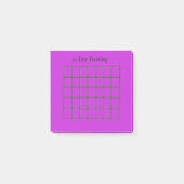 35 dagen Tracker Paarse plaknotities Post-it® Notes (Voorkant)