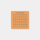 35 dagen Tracker Sinaasappel Sticky Notes (Voorkant)