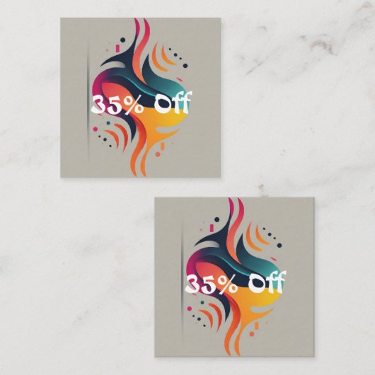 35% enorme besparingen wachten op u! kortingskaartje (Voorkant / Achterkant)