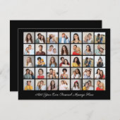 35 foto collage voeg je eigen groet toe feestdagenkaart (Voorkant / Achterkant)