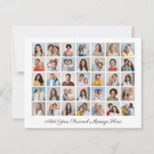 35 foto collage voeg je eigen groet toe feestdagenkaart (Voorkant)