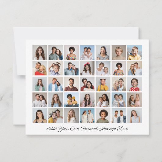 35 Fotocollage Voeg uw eigen grietkaart toe (Voorkant)