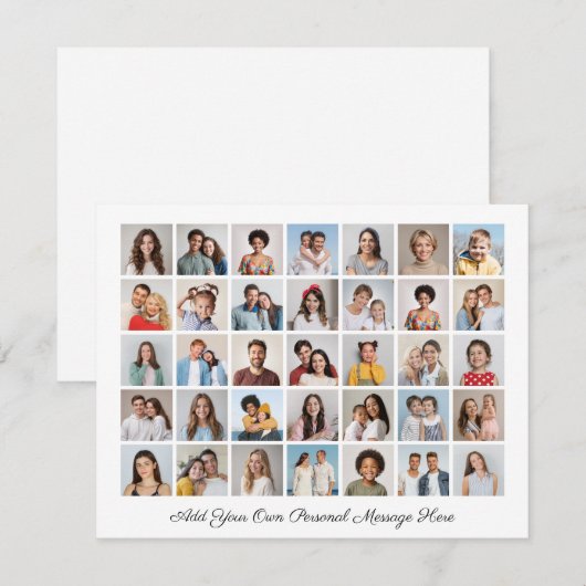 35 Fotocollage Voeg uw eigen grietkaart toe (Voorkant / Achterkant)