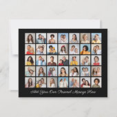 35 Fotocollage Voeg uw eigen groet toe Feestdagenkaart (Voorkant)