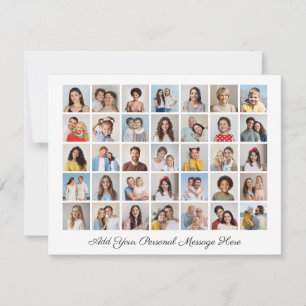 35 Fotocollage Voeg uw eigen groet toe Feestdagenkaart