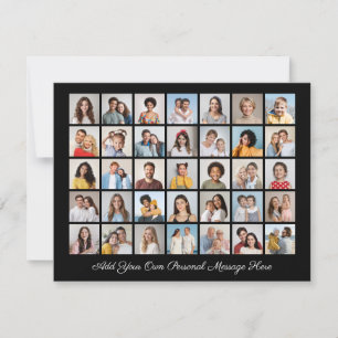 35 Fotocollage Voeg uw eigen groet toe Feestdagenkaart