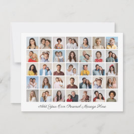 35 Fotocollage Voeg uw eigen groet toe Feestdagenkaart