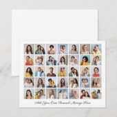 35 Fotocollage Voeg uw eigen Wenskaart toe (Voorkant / Achterkant)