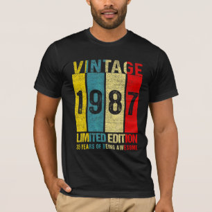35 Gejaarde Vintage 1987 35 T-shirt
