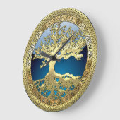 [35] Golden Celtic Tree of Life Grote Klok (Hoek)