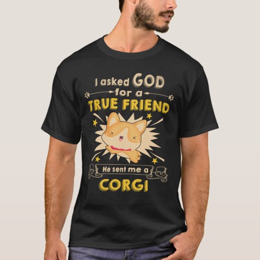 35 Hij Stuurde Me Een Corgi T-shirt (Voorkant)