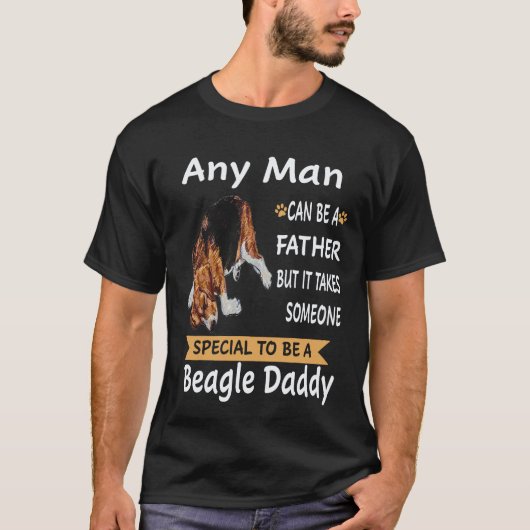 35 Iedere man - Beagle Daddy Beagle T-shirt (Voorkant)
