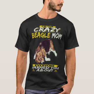 35 Ik ben de gekke Beagle mama Beagle T-shirt