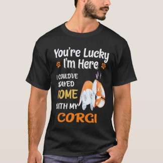 35 Ik had thuis kunnen blijven met Corgi T-shirt