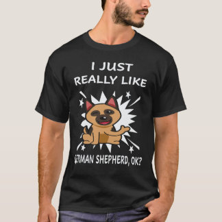 35 Ik vind Duitse Herders echt leuk ok Duitse Herd T-shirt