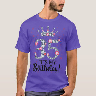 35 It's My Birthday 1987 35Th Birthday Gift Tee Fo T-shirt