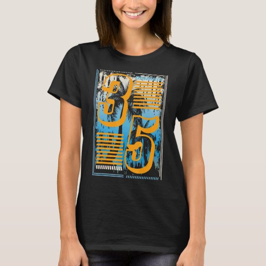 35 jaar 35e verjaardag 1 t-shirt (Voorkant)