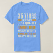 35 jaar arbeidsjubileum t-shirt (Design voorkant)
