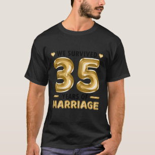 35 jaar Huwelijk 35e Huwelijk Jubileum T-shirt