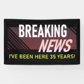 35 jaar Jubileum 35-vijfde werknemer Spandoek (Horizontaal)