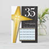  35 jaar kerkJubileum Kaart (Staand voorkant)