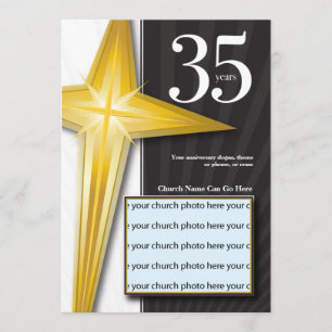 35 jaar kerkJubileum Kaart