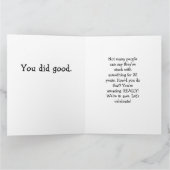 35 jaar op het 35ste Jubileum voor werk Kaart (Binnen)