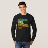 35 jaar oud Geweldige sinds september 1987 35e 2 T-shirt (Voorkant volledig)