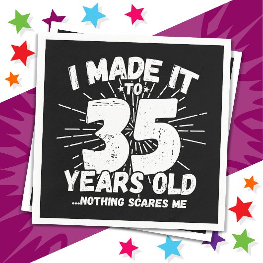 35 Jaar Oud Sarcastisch Meme Grappig 35e Verjaarda Servet