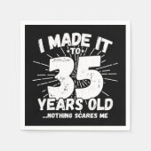 35 Jaar Oud Sarcastisch Meme Grappig 35e Verjaarda Servet (Voorkant)