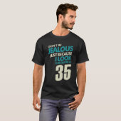 35 jaar oude 35e verjaardag Funny Gift T-shirt (Voorkant volledig)