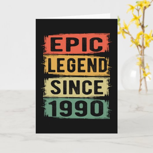 35 jaar oude Bday Epic Legend 35e verjaardag cadea Kaart (Gele Bloem)
