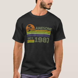 35 jaar oude Mannen Vrouwen Geweldige sinds 1987 T-shirt