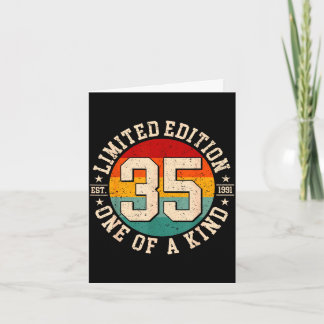 35 jaar oude vintage 1991 limited edition 35th kaart