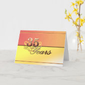 35 jaar (trouwdag) kaart (Gele Bloem)