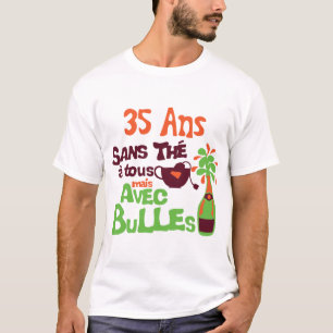 35 jaar zonder the is al een landelijke verjaardag t-shirt