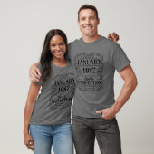 35 januari 1987 - 35 jaar - thuiscadeautjes t-shirt (Unisex)