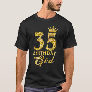 35-jarige 35e verjaardag meisje geboren in 1987 Cr T-shirt