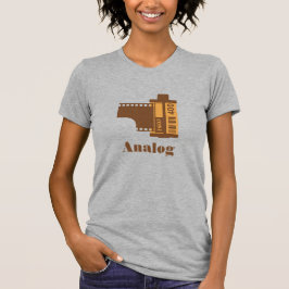 35 mm analoog ontwerp van de film, aangepast t-shirt