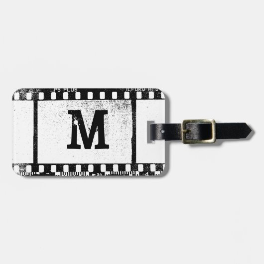 35 mm film met monogram bagagelabel (Voorkant horizontaal)