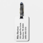 35 mm film negatief met monogram bagagelabel (Achterkant verticaal)