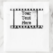 35 mm film rechthoekige sticker (Tas)